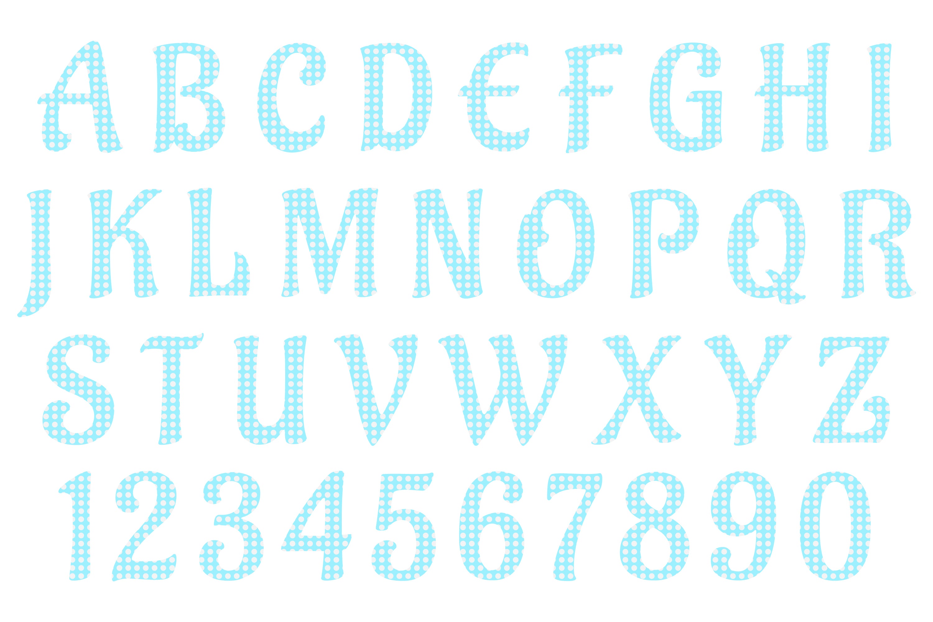 Easter Alphabet Clipart SVG Bundle