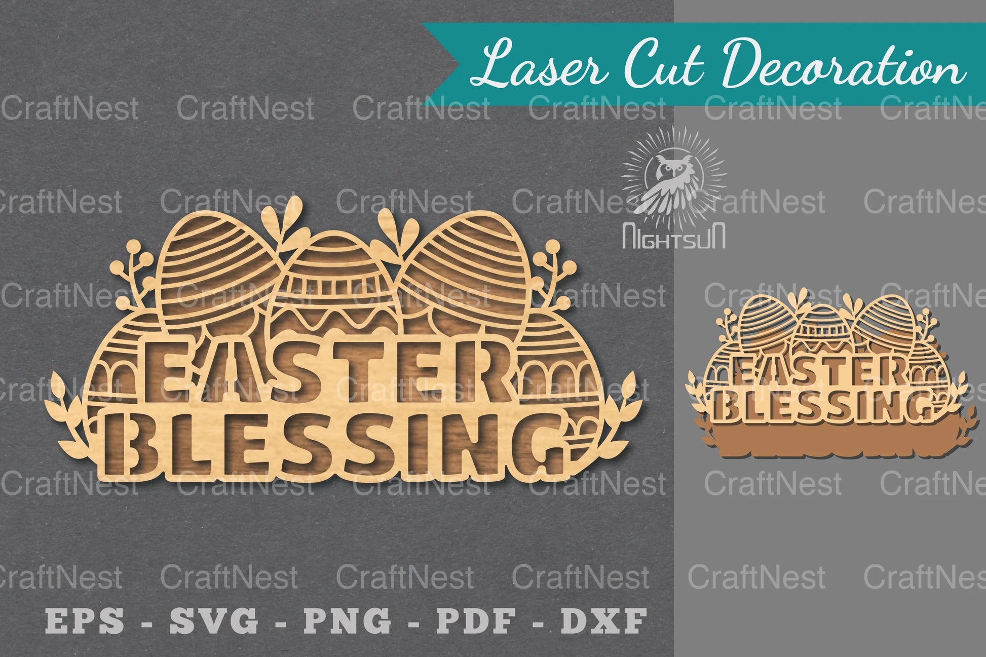 Easter Blessings Laser Cut Sign Bundle - CraftNest - Digital Crafting and Art