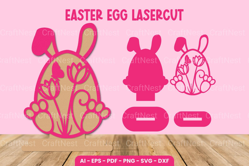 Easter Egg Laser Cut SVG Bundle Clipart - CraftNest - Digital Crafting and Art