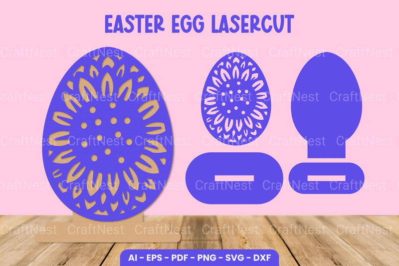Easter Egg Laser Cut SVG Bundle - CraftNest - Digital Crafting and Art