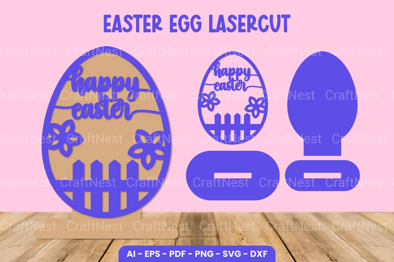 Easter Egg Laser Cut SVG Bundle - CraftNest - Digital Crafting and Art