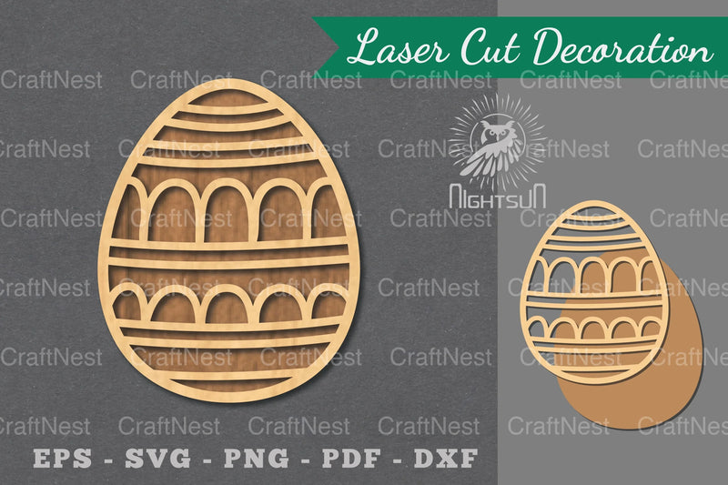 Easter Egg Laser Cut Decoration Clipart Bundle - CraftNest - Digital Crafting and Art