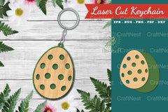 Easter Egg Laser Cut Keychain Design Bundle - CraftNest - Digital Crafting and Art