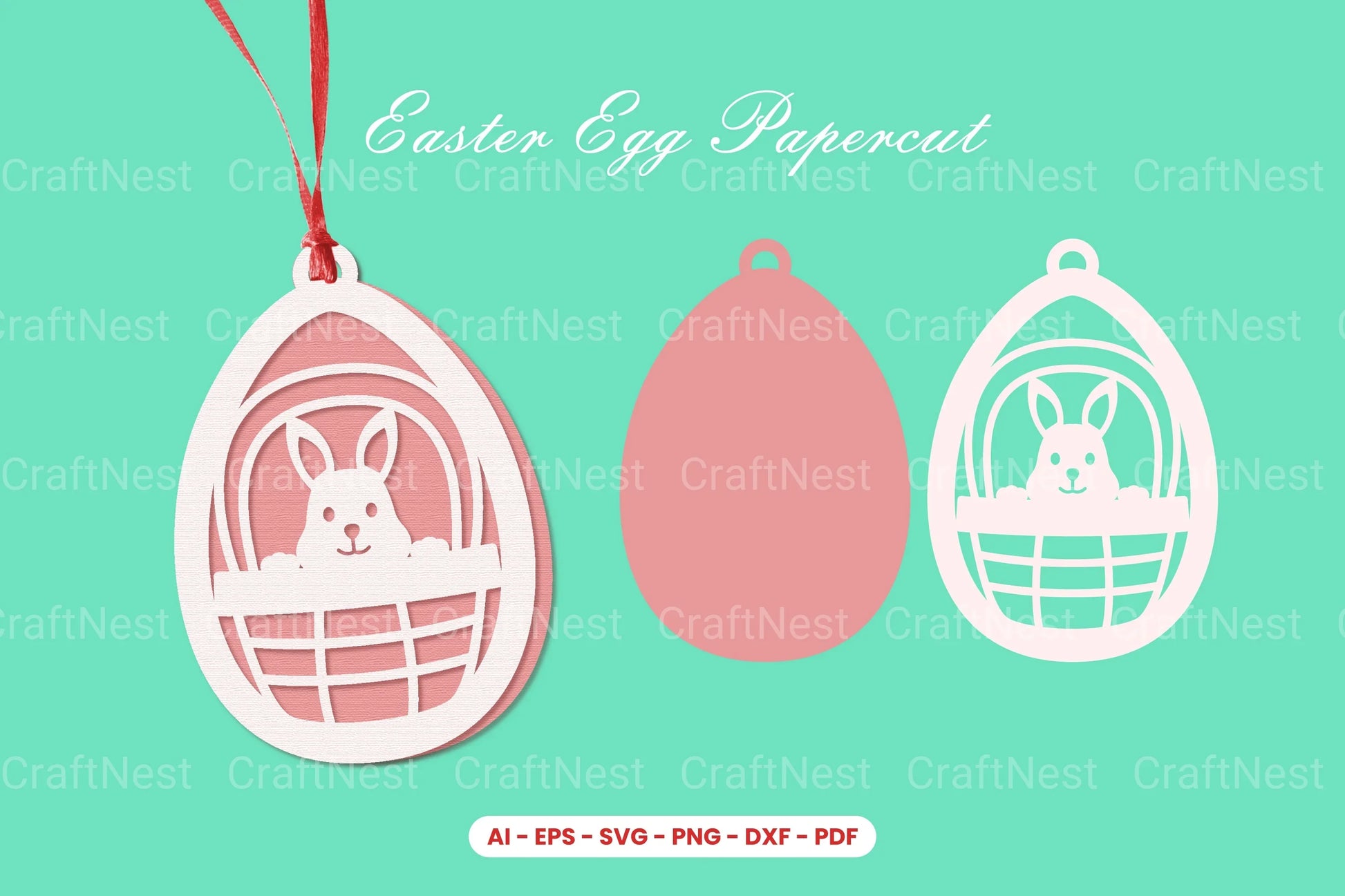 Easter Egg Papercut SVG Bundle - CraftNest - Digital Crafting and Art