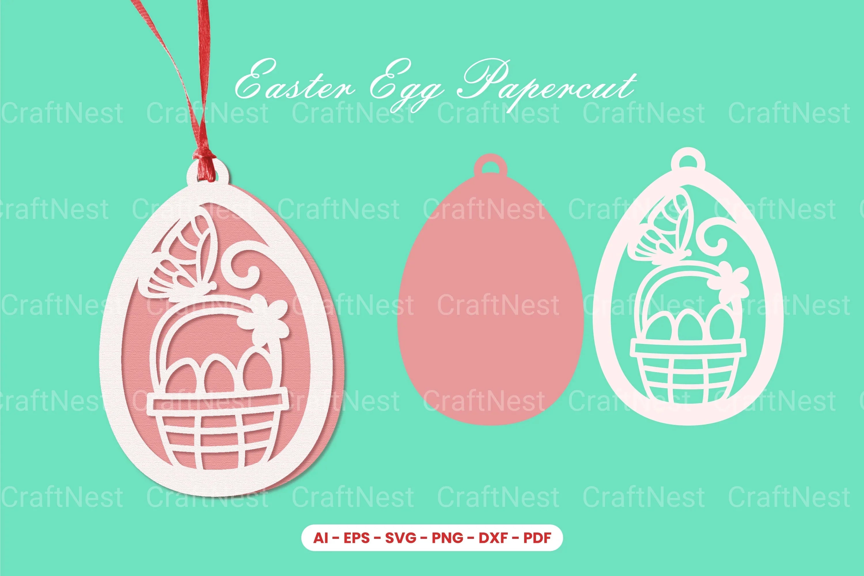 Easter Egg Papercut SVG Bundle - CraftNest - Digital Crafting and Art