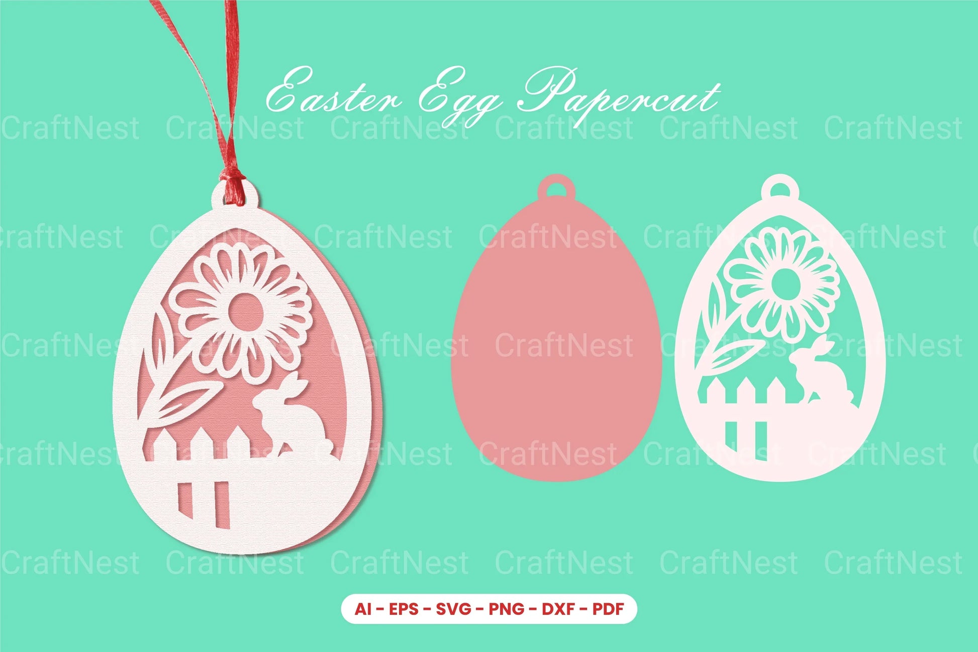 Easter Egg Papercut SVG Bundle - CraftNest - Digital Crafting and Art