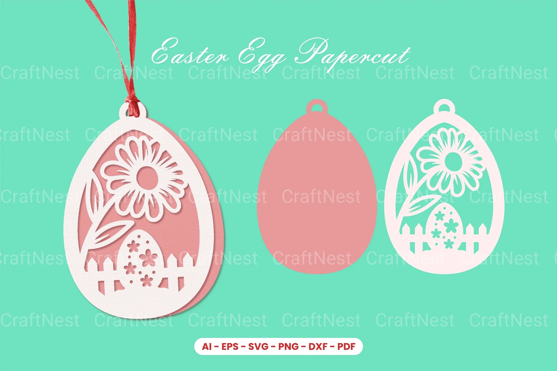 Easter Egg Papercut SVG Bundle - CraftNest - Digital Crafting and Art