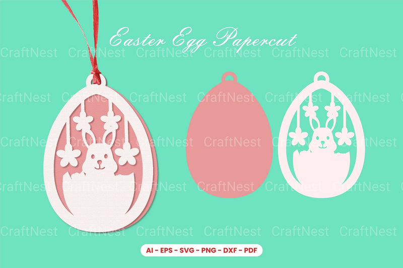 Easter Egg Papercut SVG Bundle - CraftNest - Digital Crafting and Art