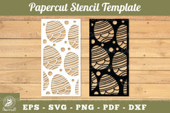 Easter Egg Papercut Stencil Template Clipart Bundle - CraftNest - Digital Crafting and Art