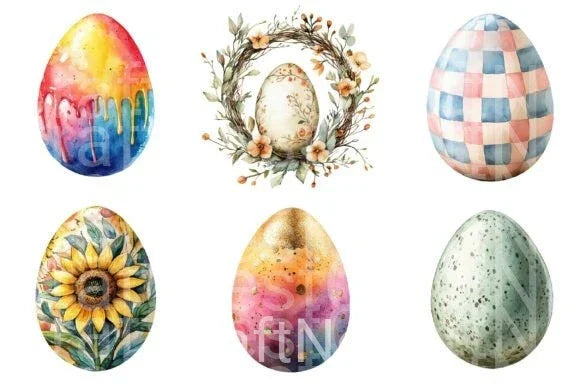 Easter Eggs Clipart Bundle 99 - CraftNest - Digital Crafting and Art