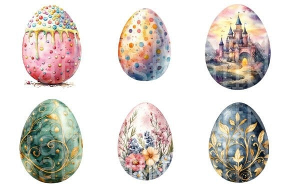 Easter Eggs Clipart Bundle 99 - CraftNest - Digital Crafting and Art