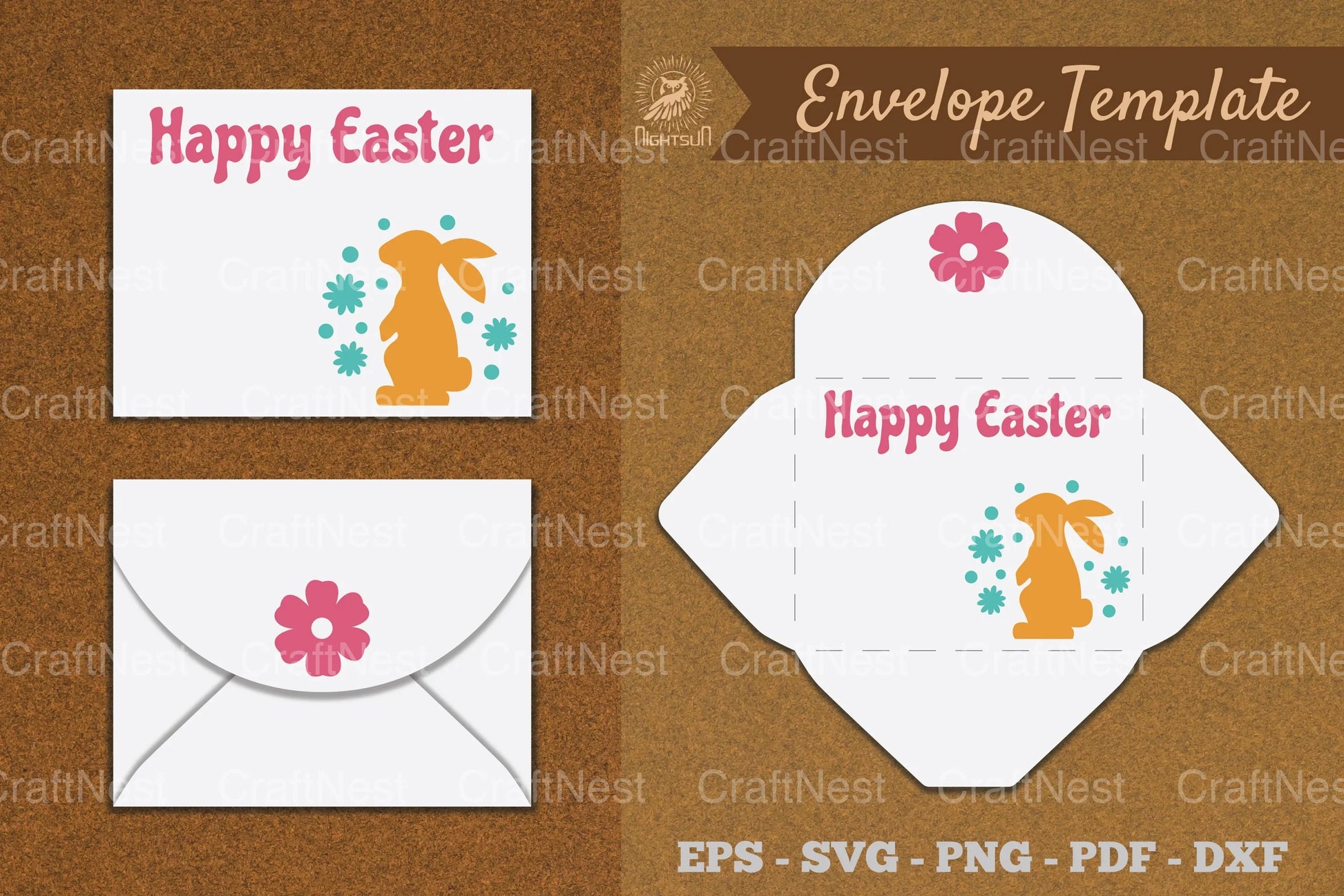 Easter Envelope Template SVG Bundle - CraftNest - Digital Crafting and Art