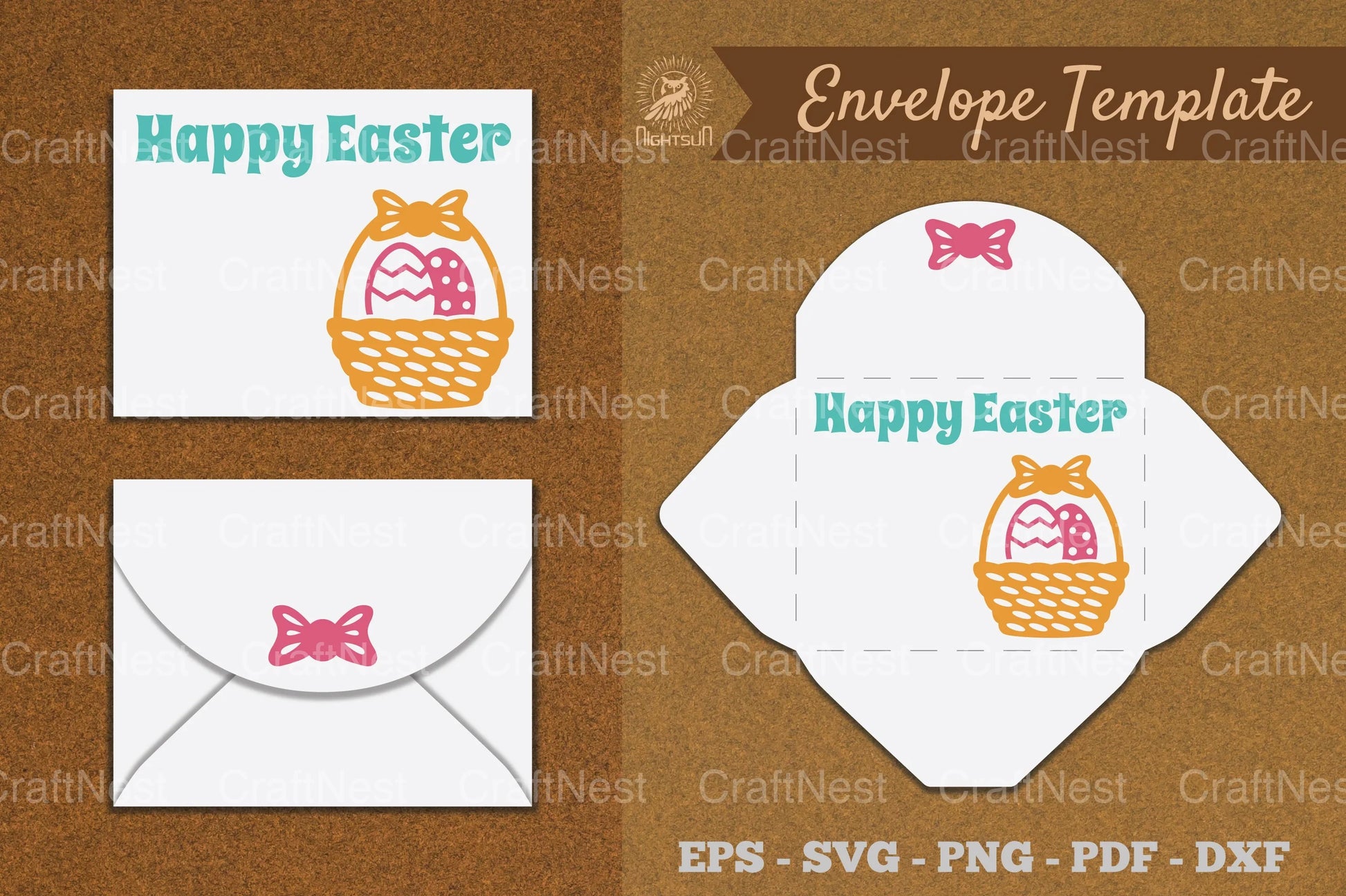 Easter Envelope Template SVG Bundle - CraftNest - Digital Crafting and Art