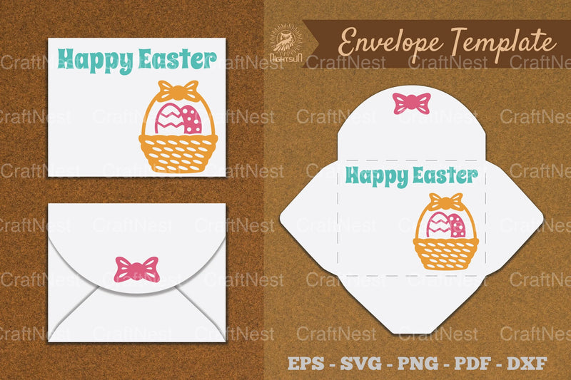 Easter Envelope Template SVG Bundle - CraftNest - Digital Crafting and Art