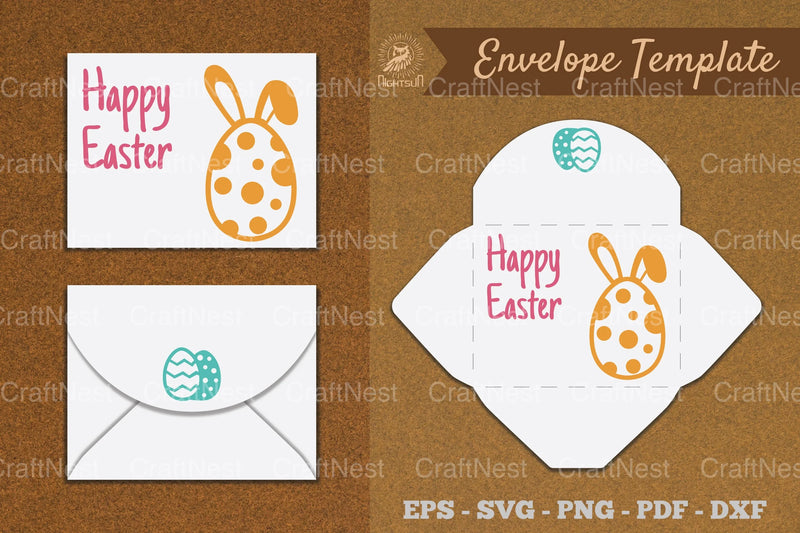 Easter Envelope Template SVG Bundle - CraftNest - Digital Crafting and Art