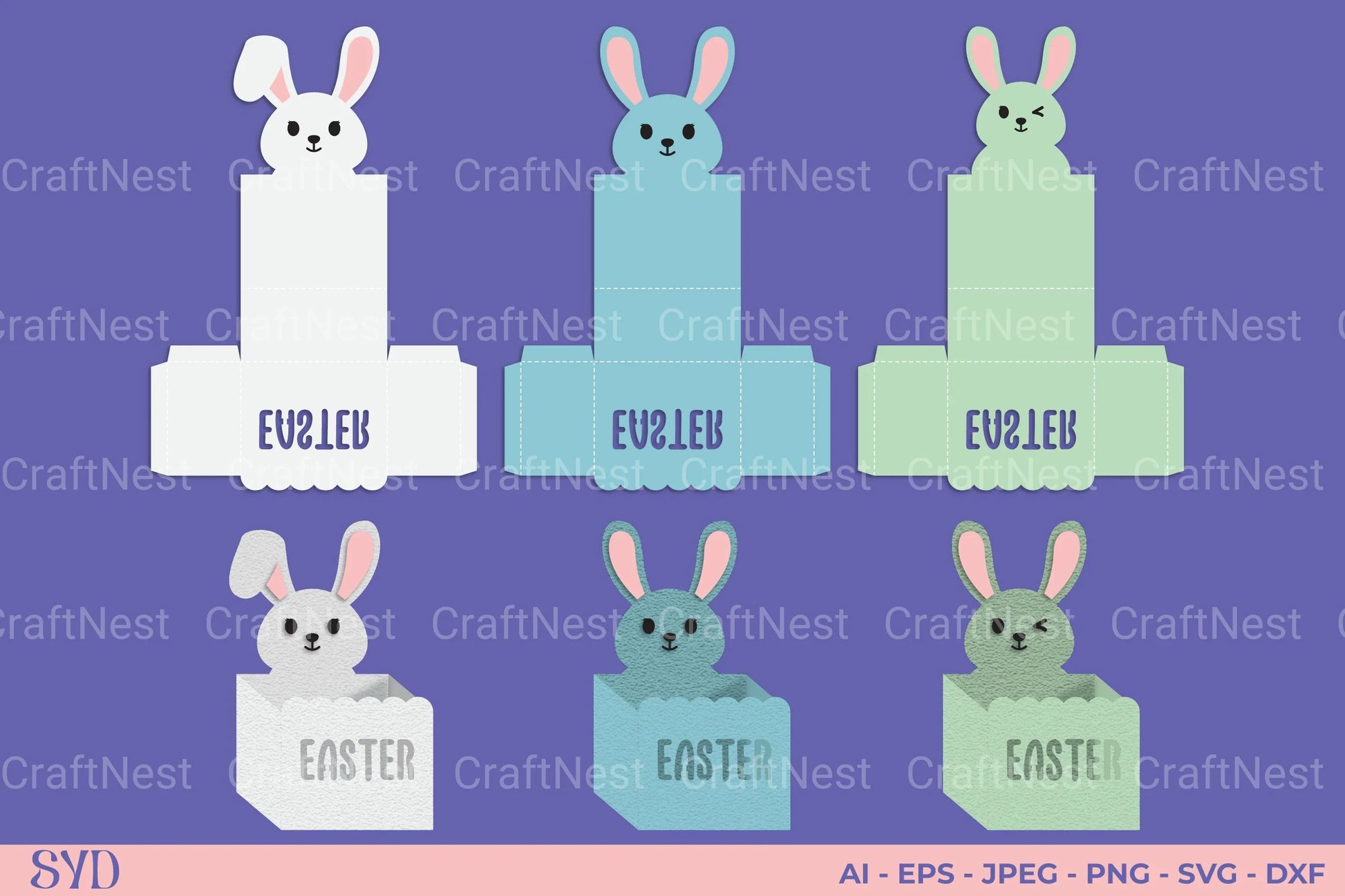Easter Gift Box SVG Bundle - CraftNest - Digital Crafting and Art
