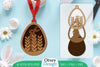Easter Laser Cut Bunny Ornament SVG Bundle