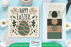Happy Easter Layered Papercut SVG Bundle 7 - CraftNest - Digital Crafting and Art