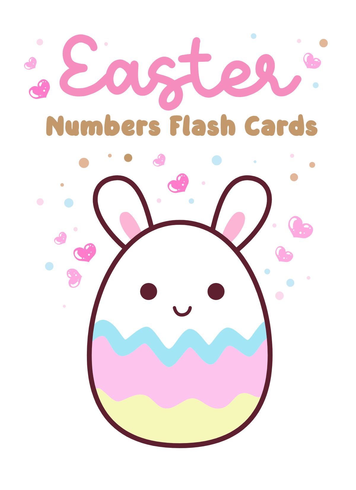 Easter Number Flashcards for Kids