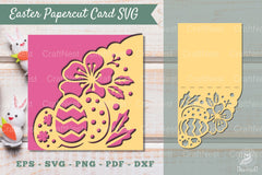 Easter Papercut Card Template SVG Bundle - CraftNest - Digital Crafting and Art