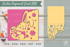 Easter Papercut Card Template SVG Bundle - CraftNest - Digital Crafting and Art