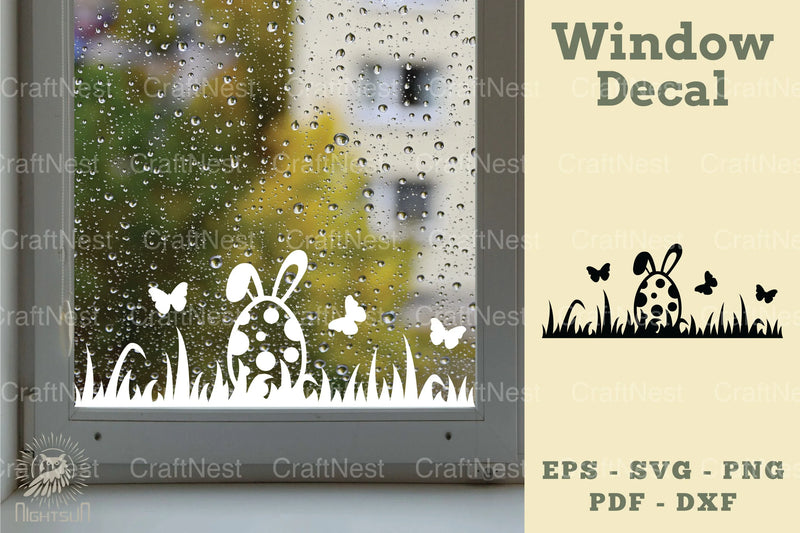 Easter Window Decal SVG Bundle - CraftNest - Digital Crafting and Art