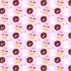 Easter Bunny Seamless Digital Paper - CraftNest - Digital Crafting and Art