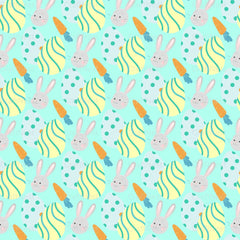 Easter Bunny Seamless Digital Paper - CraftNest - Digital Crafting and Art
