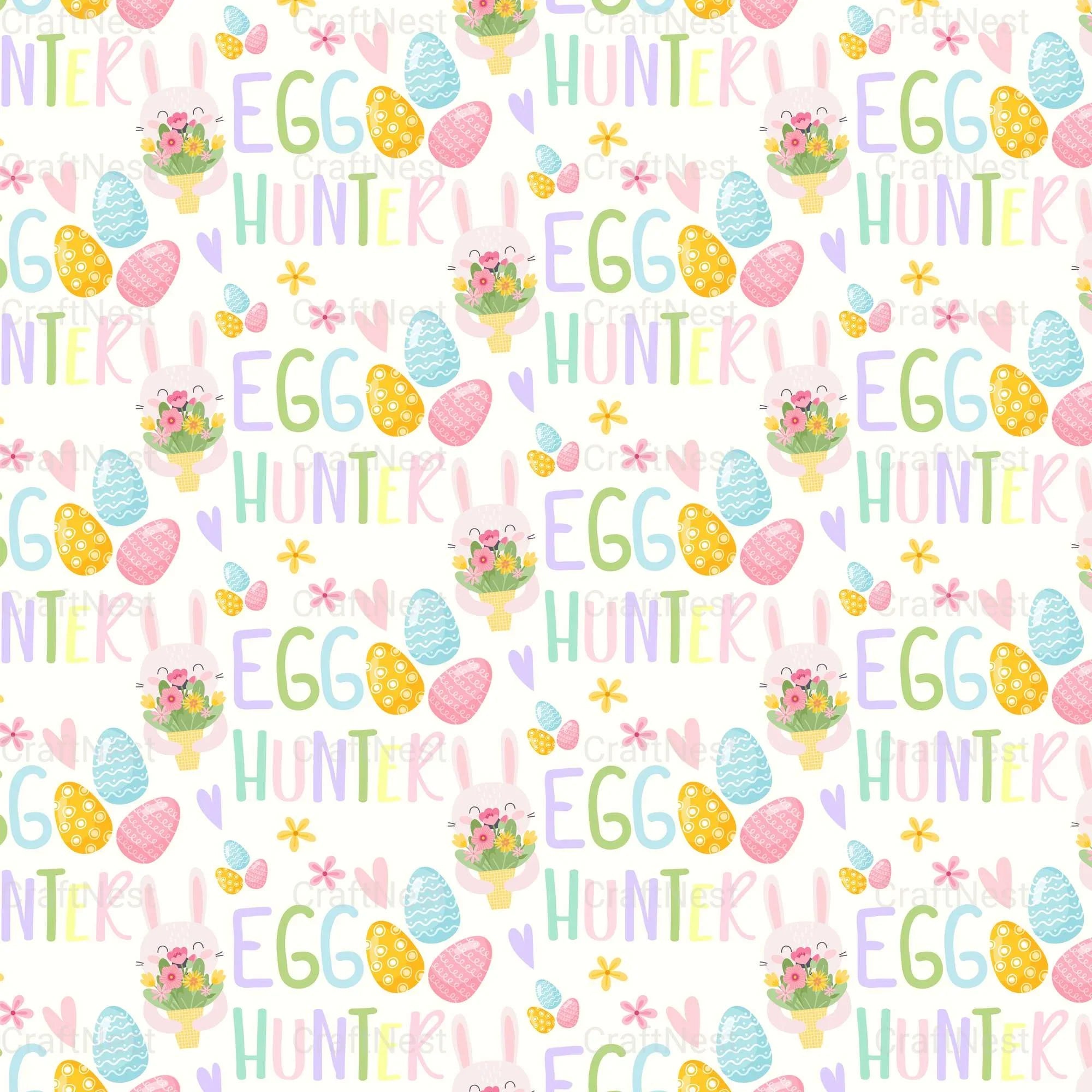 Easter Bunny Seamless Digital Paper - CraftNest - Digital Crafting and Art