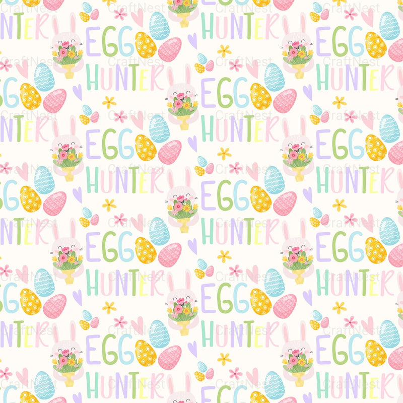 Easter Bunny Seamless Digital Paper - CraftNest - Digital Crafting and Art