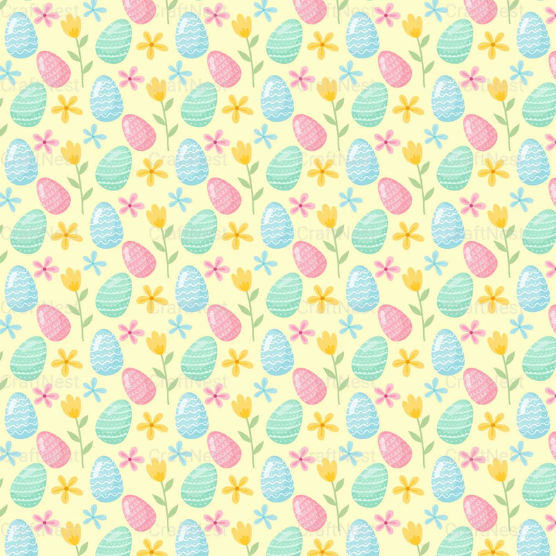 Easter Bunny Seamless Digital Paper - CraftNest - Digital Crafting and Art