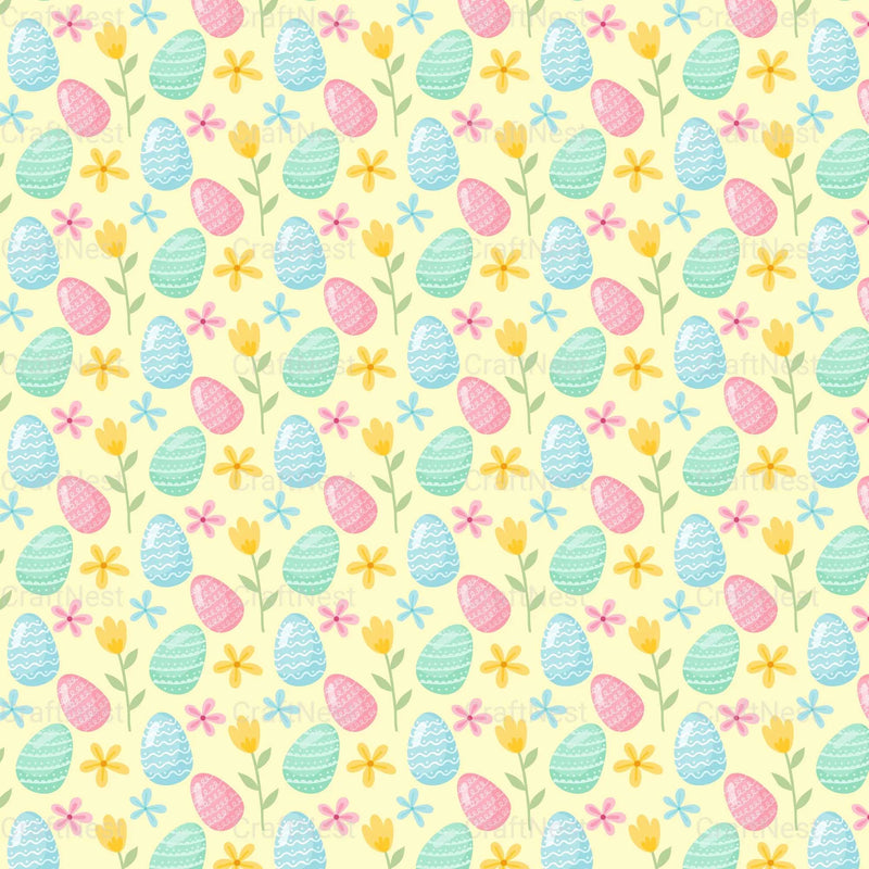 Easter Bunny Seamless Digital Paper - CraftNest - Digital Crafting and Art