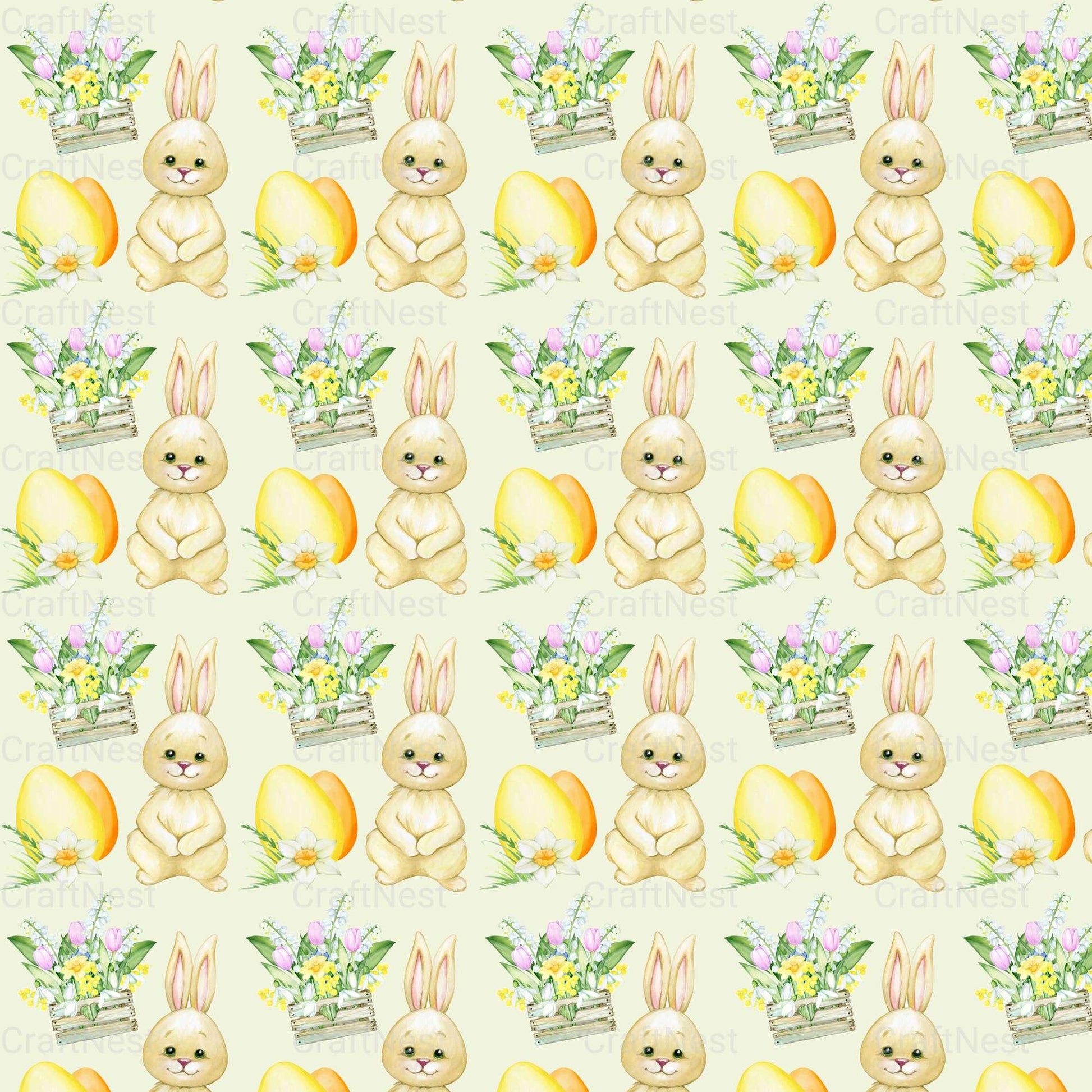 Easter Sublimation Digital Paper - CraftNest - Digital Crafting and Art