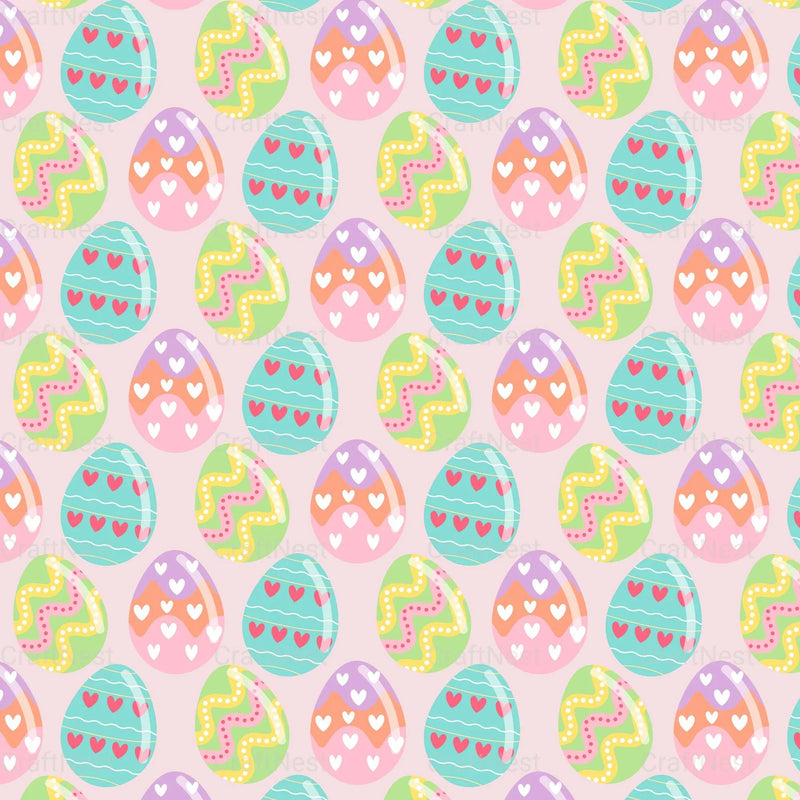 Easter Egg Seamless Digital Paper - CraftNest - Digital Crafting and Art