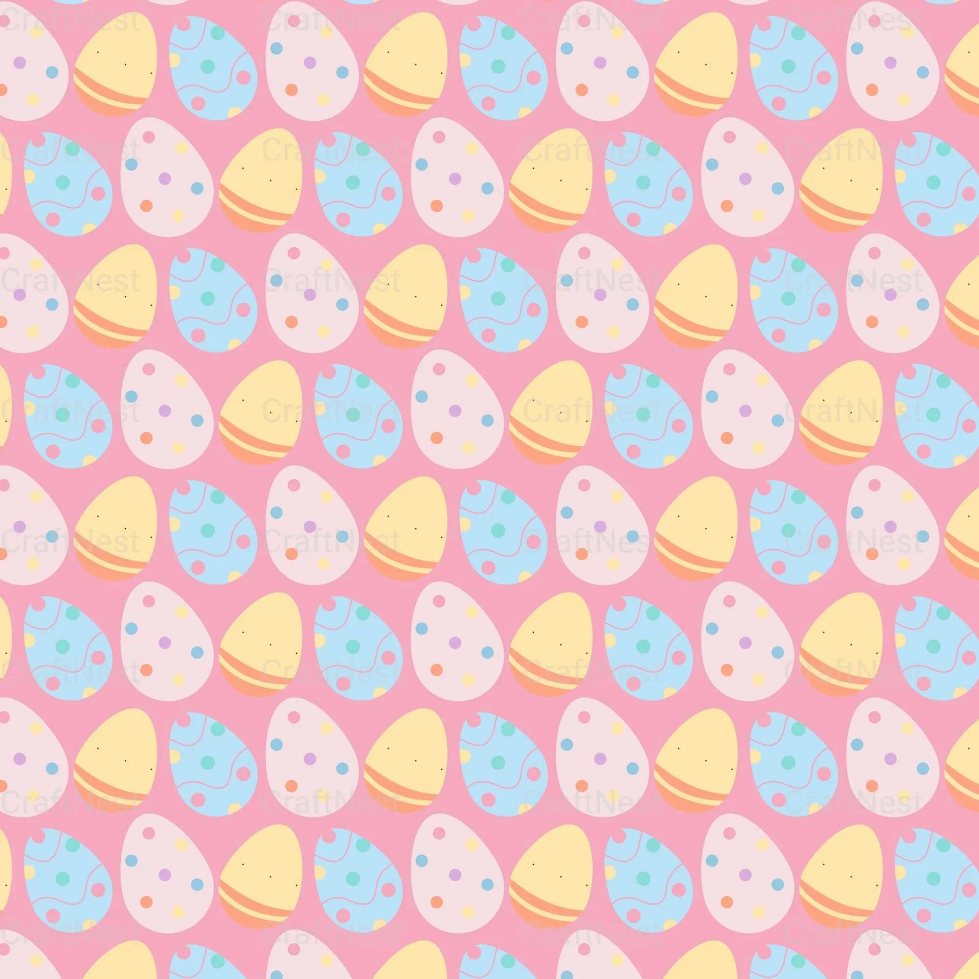 Easter Egg Seamless Digital Paper - CraftNest - Digital Crafting and Art