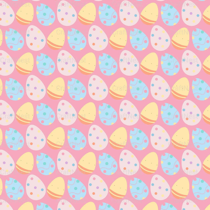 Easter Egg Seamless Digital Paper - CraftNest - Digital Crafting and Art