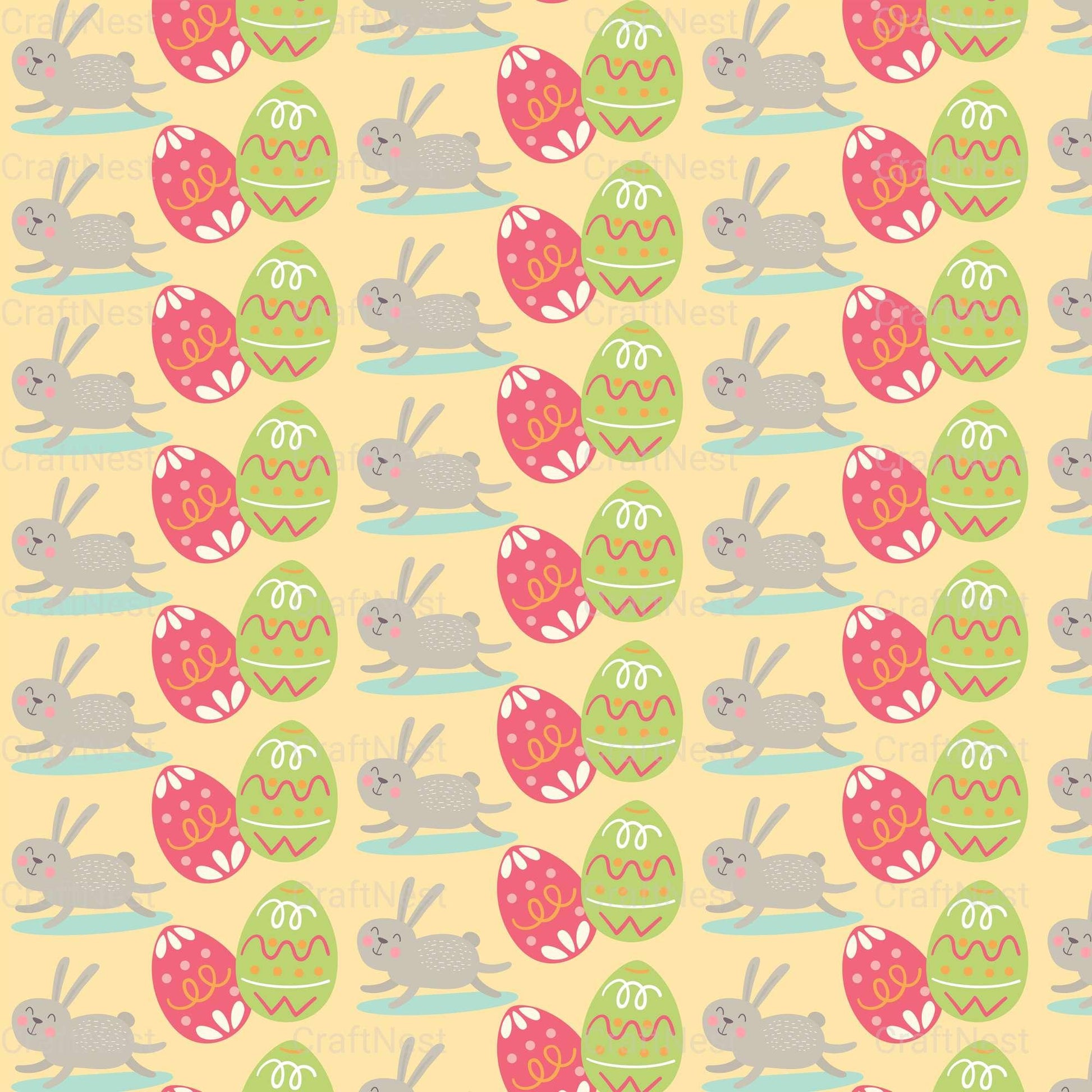 Easter Egg Seamless Digital Paper - CraftNest - Digital Crafting and Art