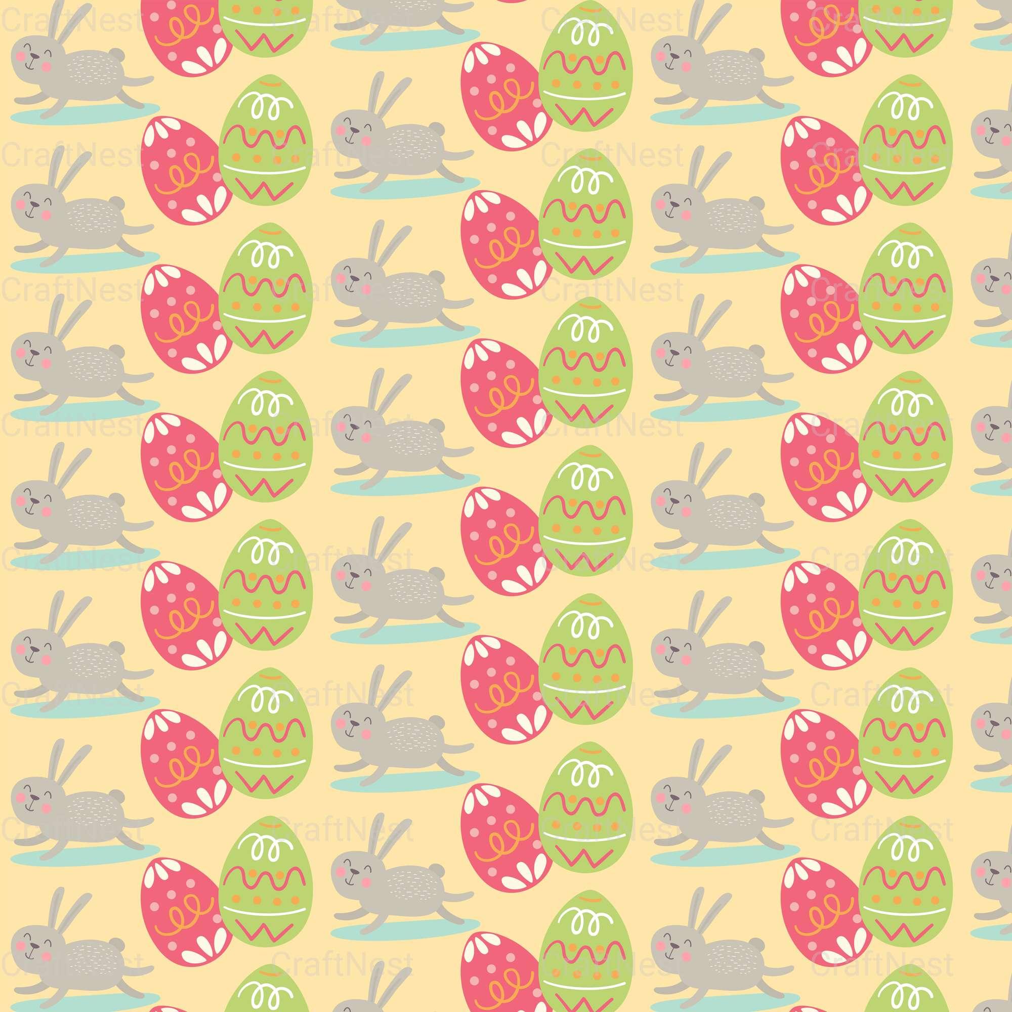 Easter Egg Seamless Digital Paper - CraftNest - Digital Crafting and Art