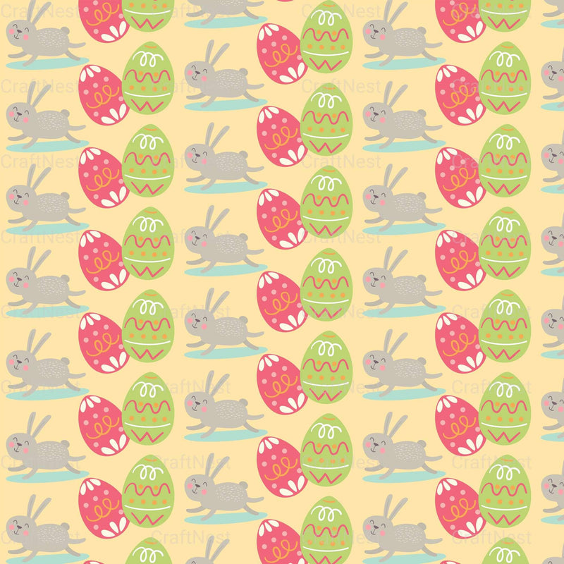 Easter Egg Seamless Digital Paper - CraftNest - Digital Crafting and Art