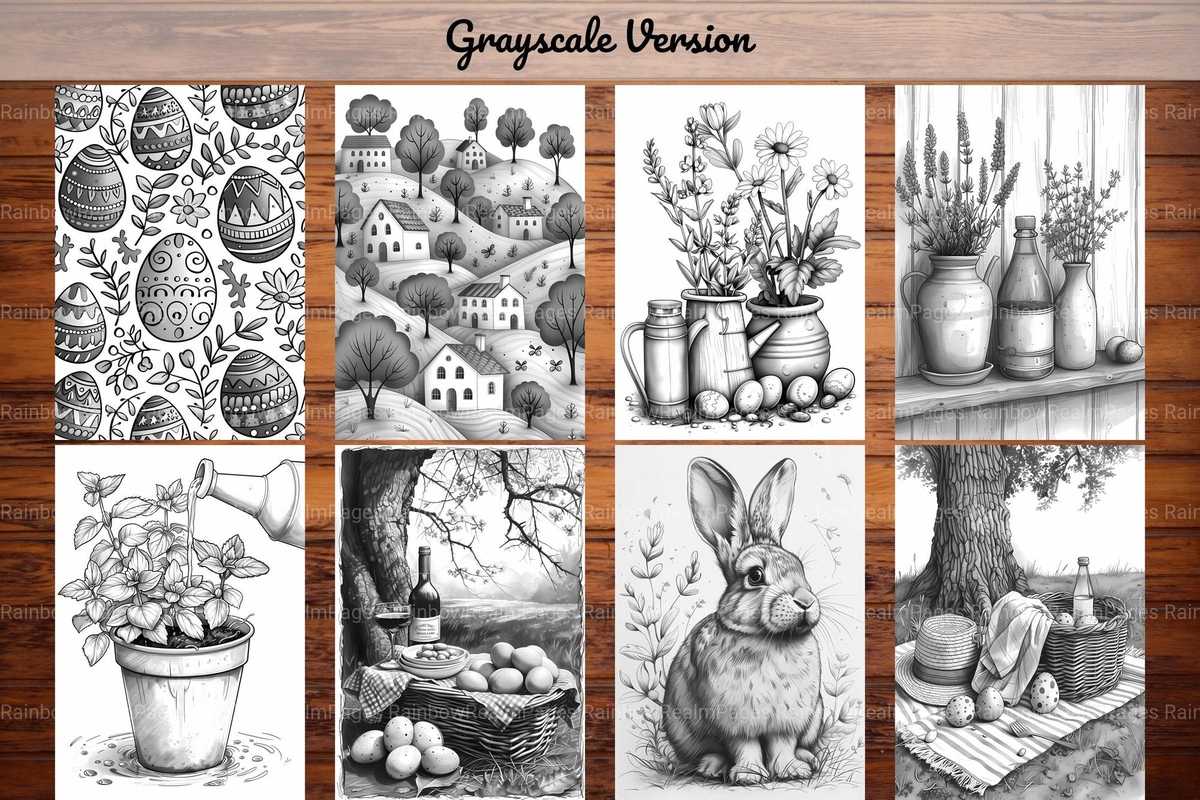 Nature Easter Coloring Books - CraftNest