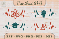 Education Heartbeat SVG Bundle - CraftNest - Digital Crafting and Art