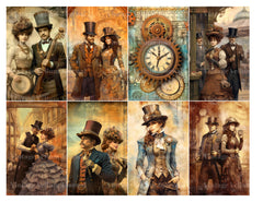 Steampunk Metropolitan World Junk Journal Pages - CraftNest