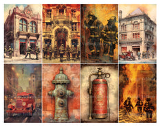 Firefighters Junk Journal Pages - CraftNest