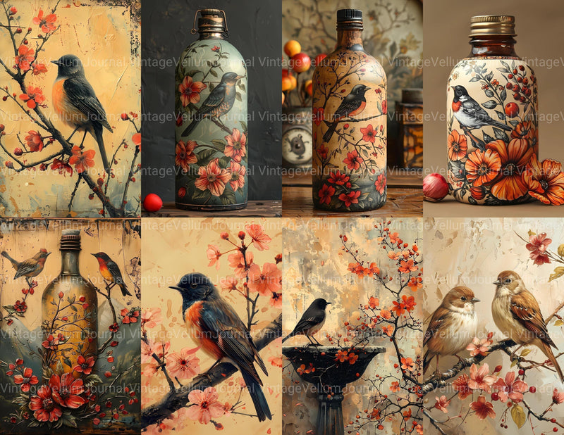 Bird Watching Junk Journal Pages - CraftNest - Digital Crafting and Art