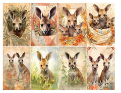 Baby Kangaroos Junk Journal Pages - CraftNest