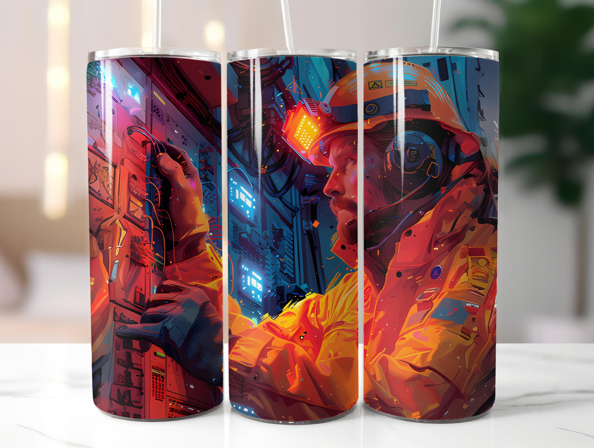 Electrician Profession 5 Tumbler Wrap - CraftNest - Digital Crafting and Art