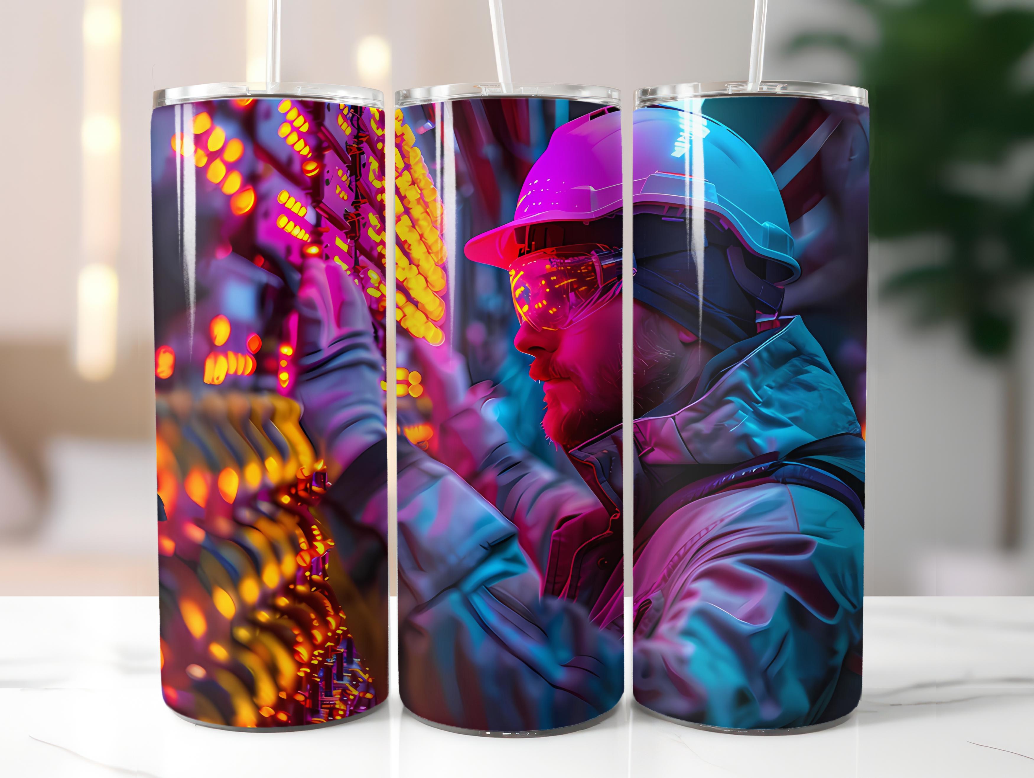 Electrician Profession 4 Tumbler Wrap - CraftNest - Digital Crafting and Art