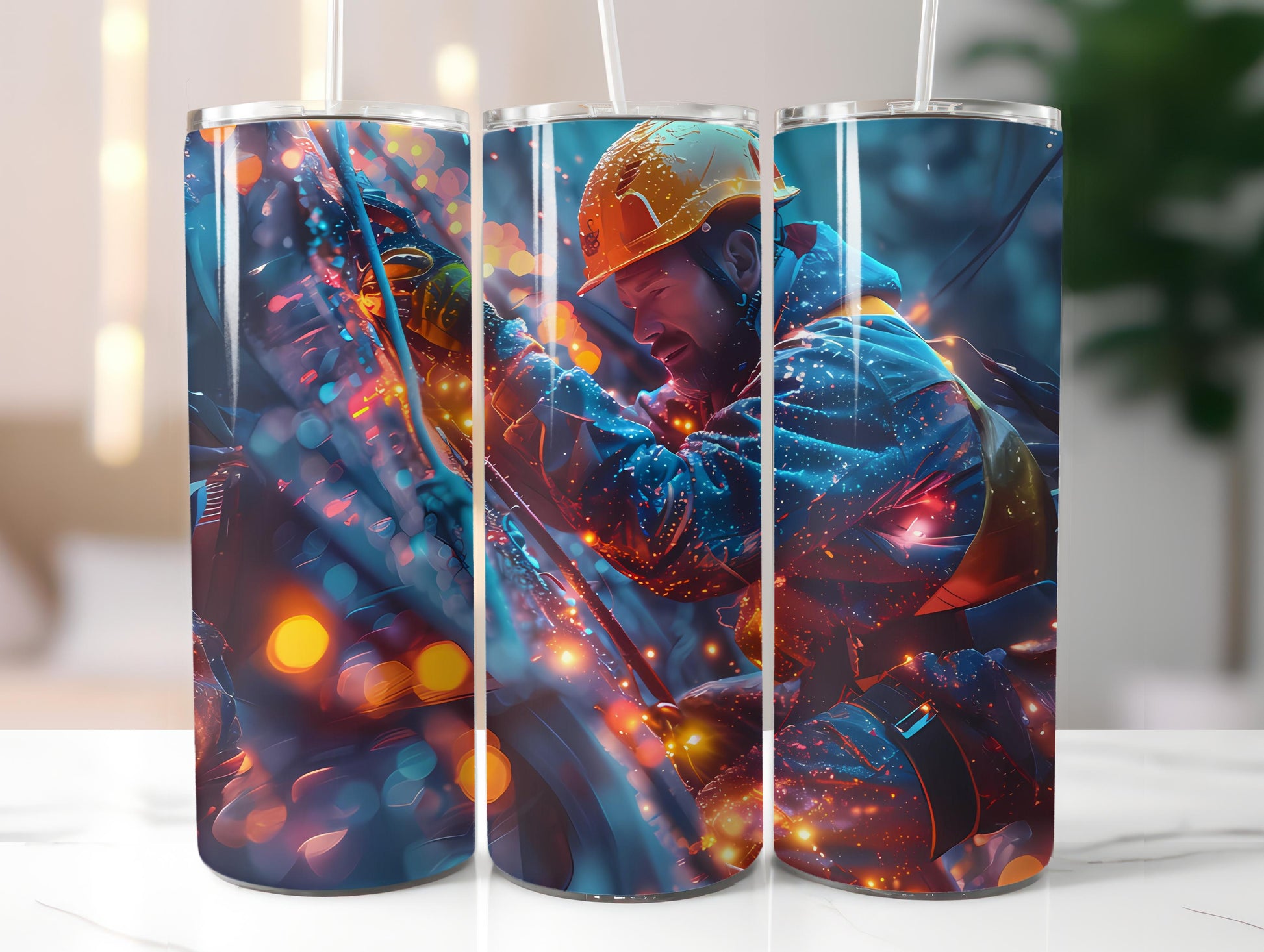 Electrician Profession 4 Tumbler Wrap - CraftNest - Digital Crafting and Art