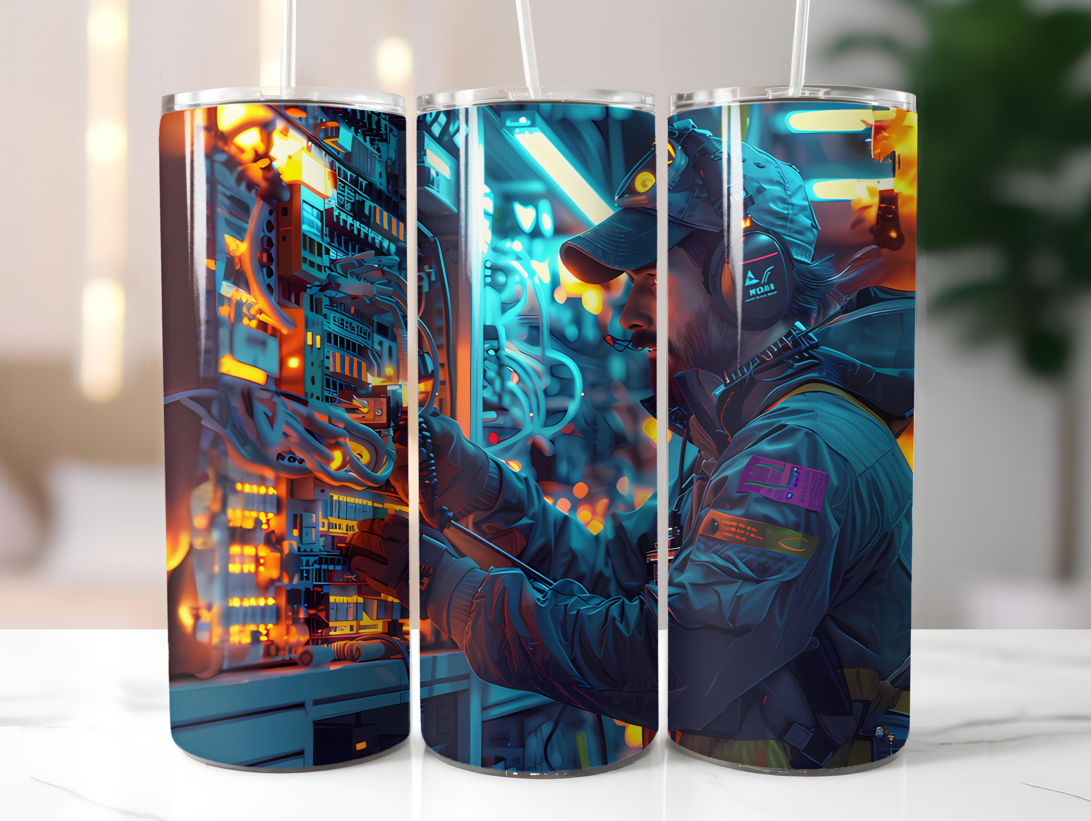 Electrician Profession 5 Tumbler Wrap - CraftNest - Digital Crafting and Art