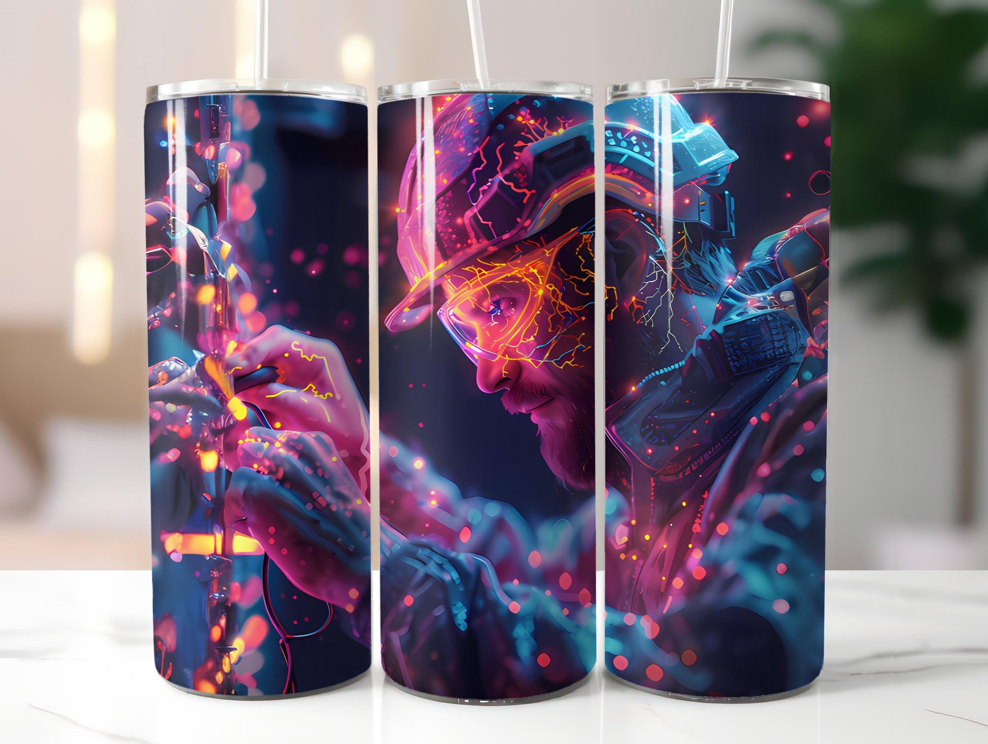 Electrician Profession 3 Tumbler Wrap - CraftNest - Digital Crafting and Art